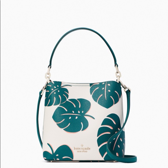 kate spade Bags Kate Spade Darcy Monstera Leave Printed Small